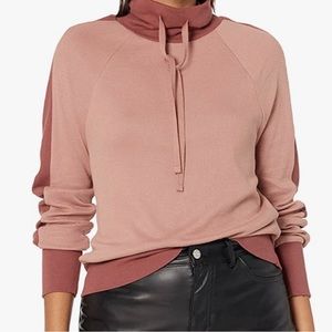 Monrow funnel-neck thermal sweatshirt NWOT